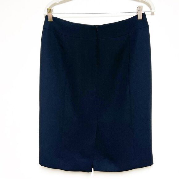 NWT Calvin Klein Womens Navy Double Breasted Cropped Skirt Suit Sz 6 - Picture 7 of 7